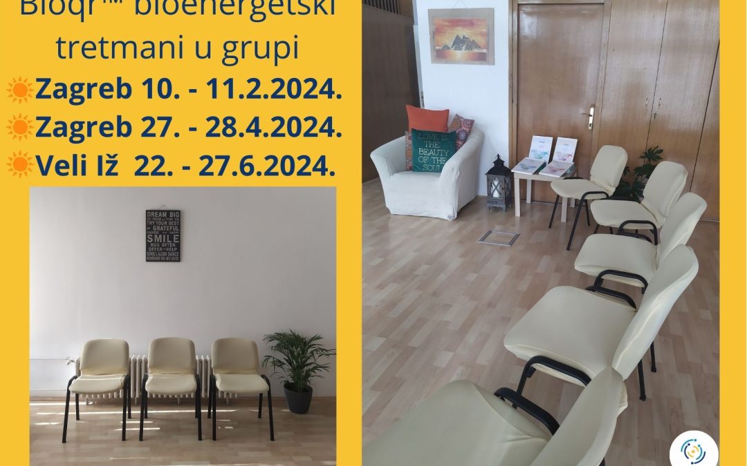 Termini za Bioqr™ tretmane u grupi – Zagreb i Veli Iž
